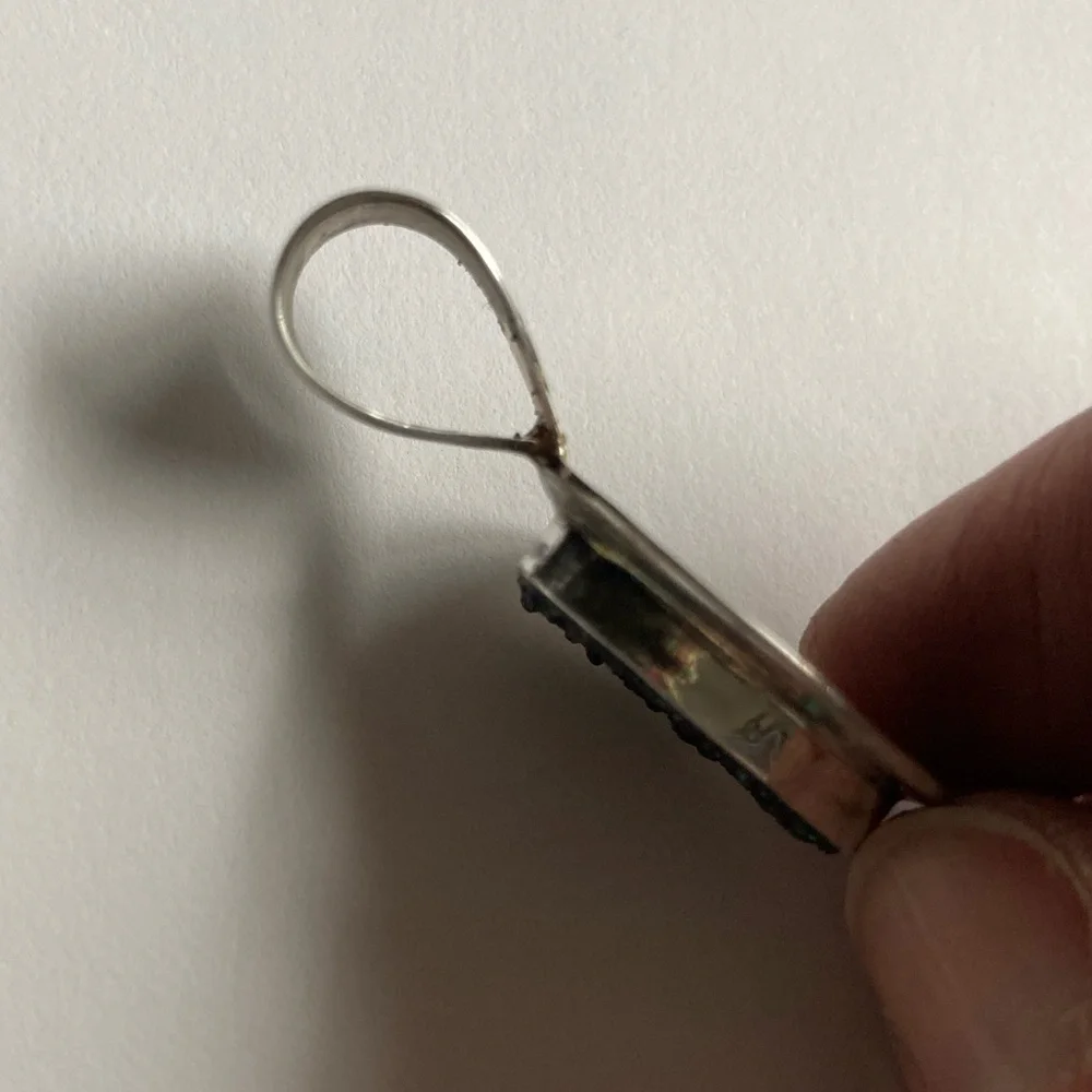 Druzy Pendant sterling silver - Picture 3 of 3